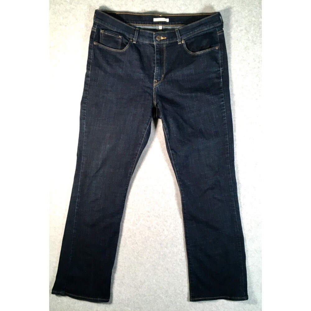 Levi's Strauss Women's Classic Bootcut Jeans Sz 14M Dark Blue Denim Jeans 32x32